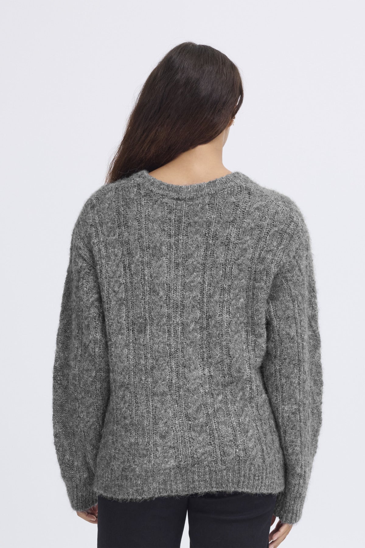 IHBELABLUE LS Mörkgråmelerad - 20124348