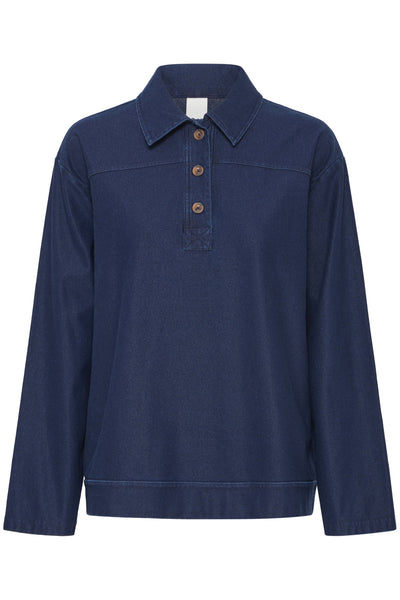 IHKATE DENIM LS DARK BLUE - 20124529 Thumbnail