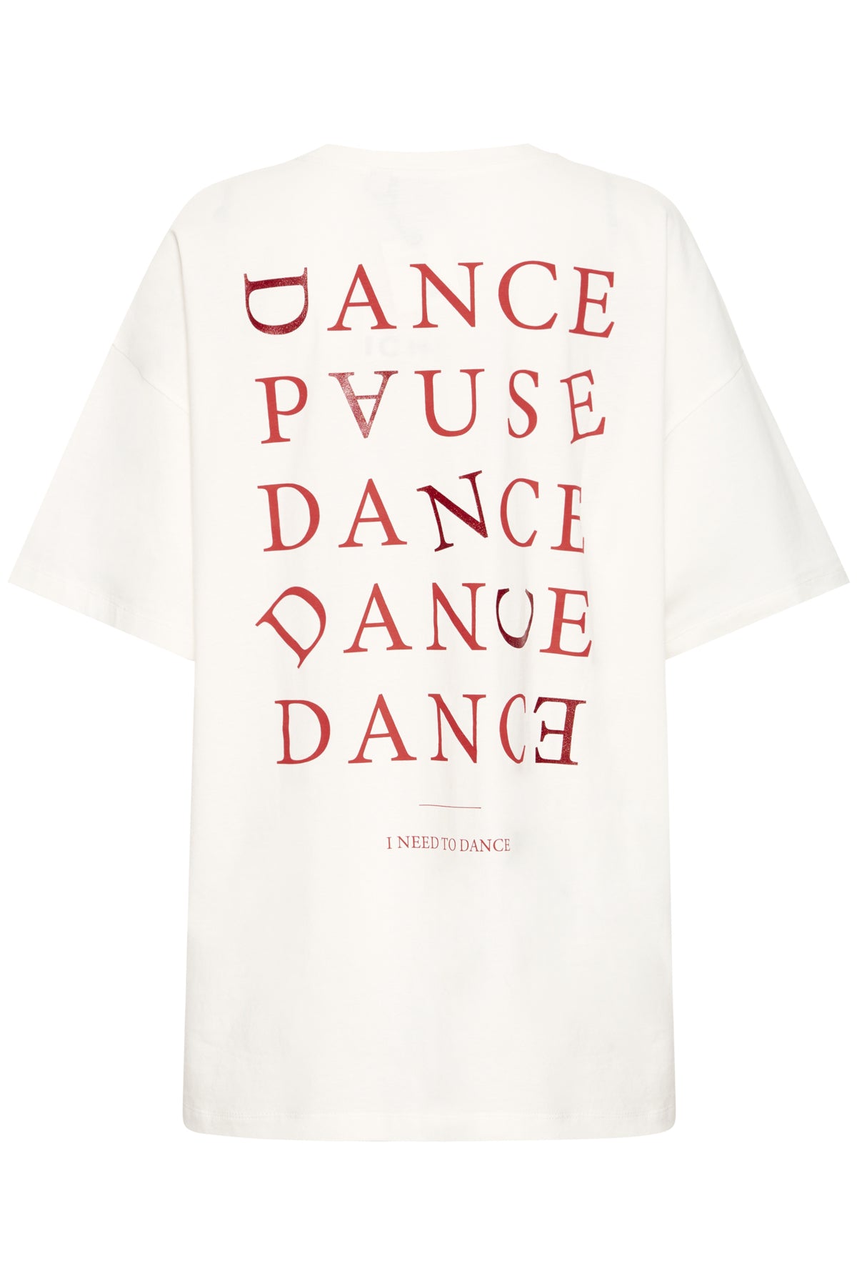 IHKAMILLE OVERSIZE SS2 CLOUD DANCER / RED - 900002996 - 20124968