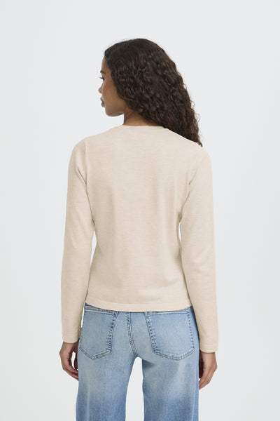 IHLULS O-NECK CA Oatmeal Melange - 1304011 - 20125808 Thumbnail