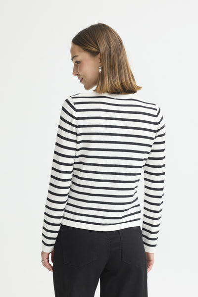 IHLULS O-NECK CA SMALL WHITE TOTAL EC STRIPE - - 20125808 Thumbnail