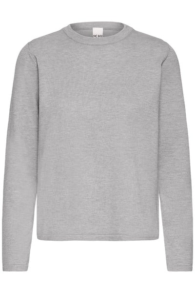 IHLULS O-NECK LS Ljusgråmelerad - 200317 - 20125814 Thumbnail
