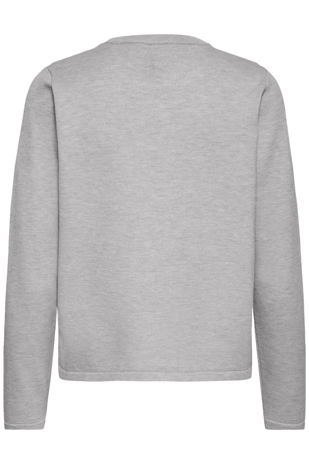 IHLULS O-NECK LS Ljusgråmelerad - 200317 - 20125814