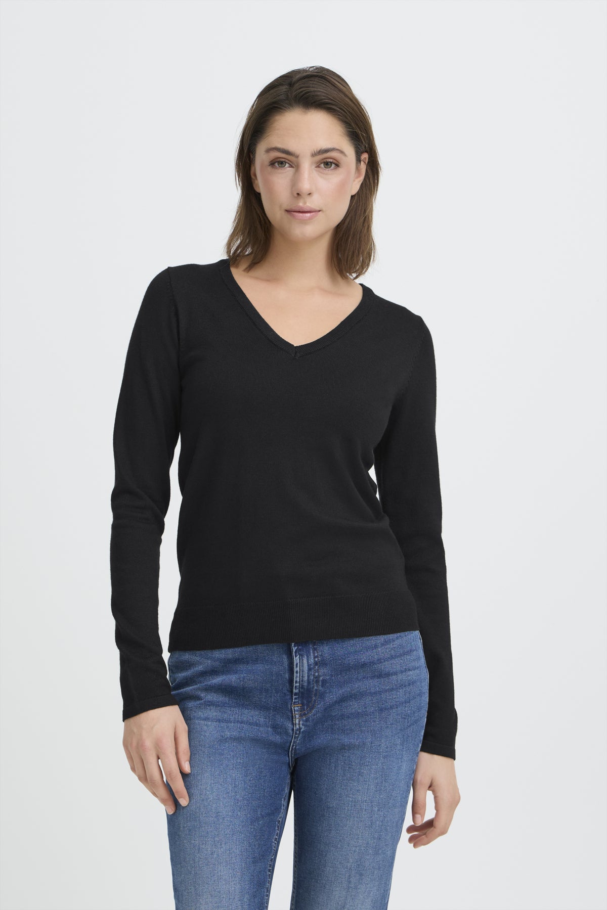 IHLULS V-NECK LS Svart - 194008 - 20125815