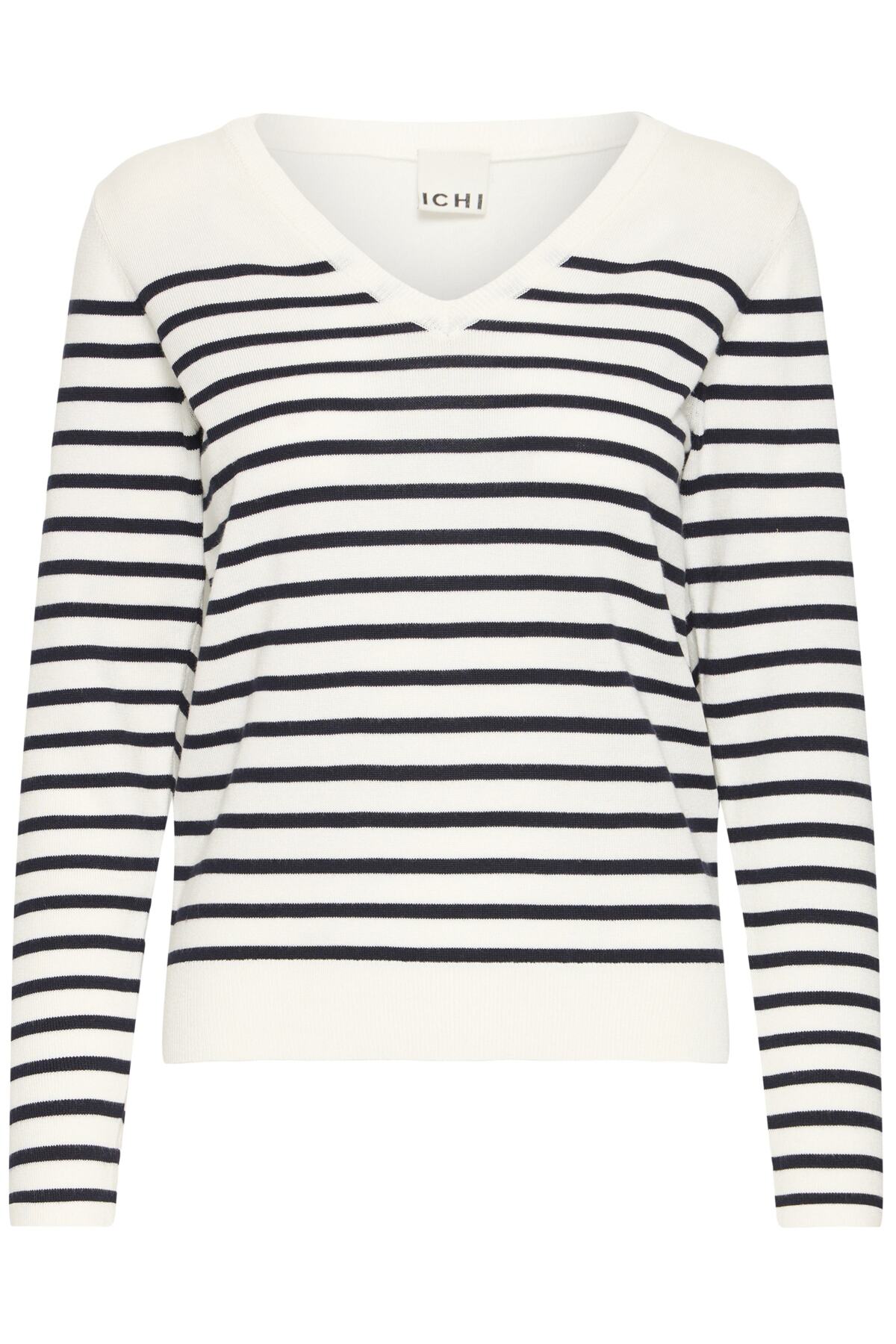 IHLULS V-RINGAD LS SOLID + WHITE TE STRIPE - 9000 - 20125815