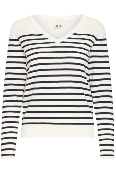 IHLULS V-RINGAD LS SOLID + WHITE TE STRIPE - 9000 - 20125815 Thumbnail