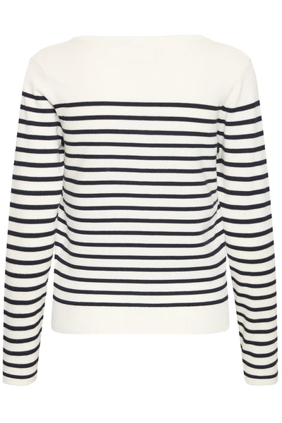 IHLULS V-RINGAD LS SOLID + WHITE TE STRIPE - 9000 - 20125815 Thumbnail