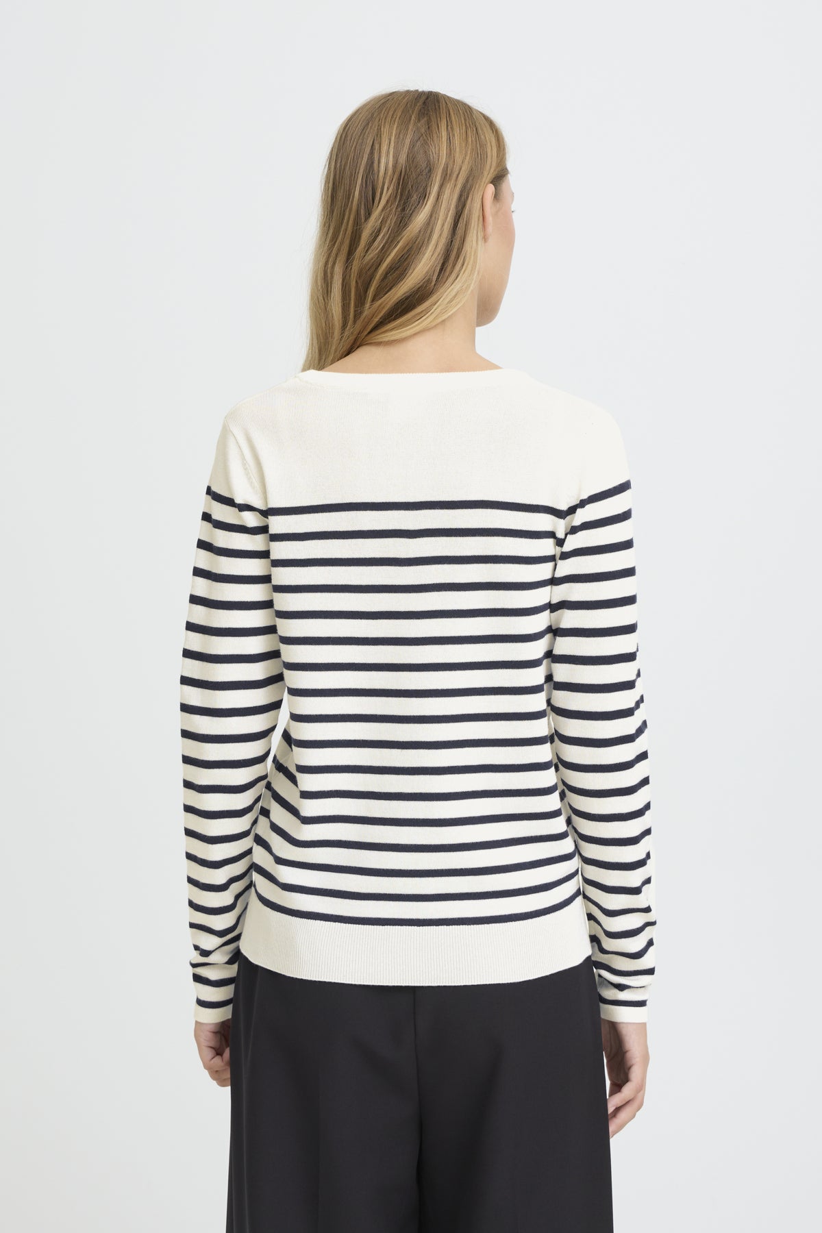 IHLULS V-RINGAD LS SOLID + WHITE TE STRIPE - 9000 - 20125815