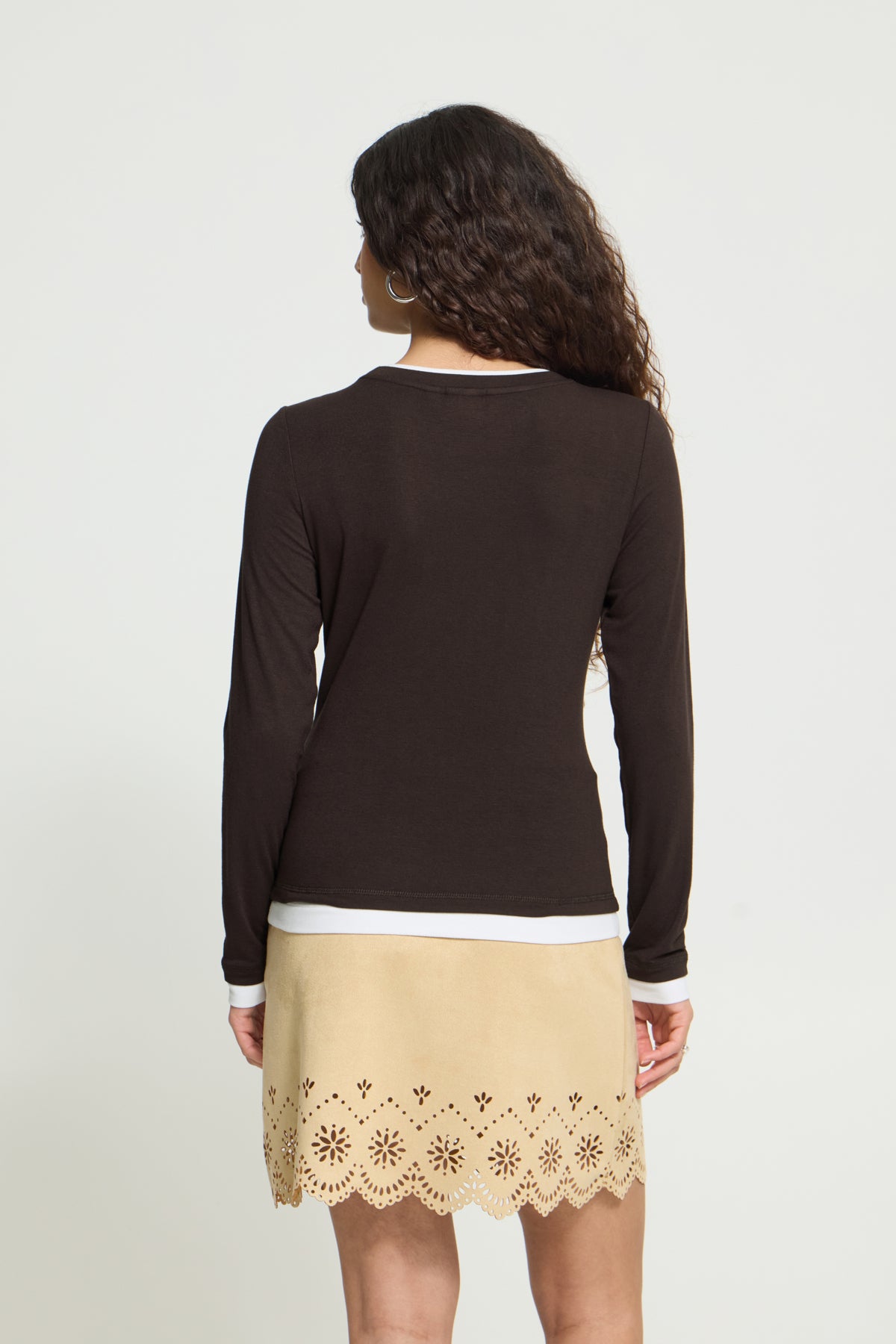 IHNELLAYA LS CHOCOLATE TORTE / CLOUD DANCER - 20126123