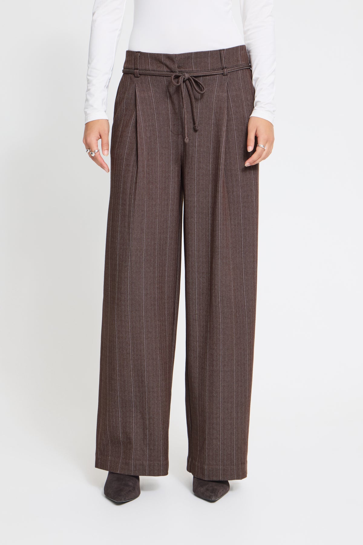IHKATE PINELLE WIDE PA COFFEE BEAN JACQUARD STRIPE - - 20126820