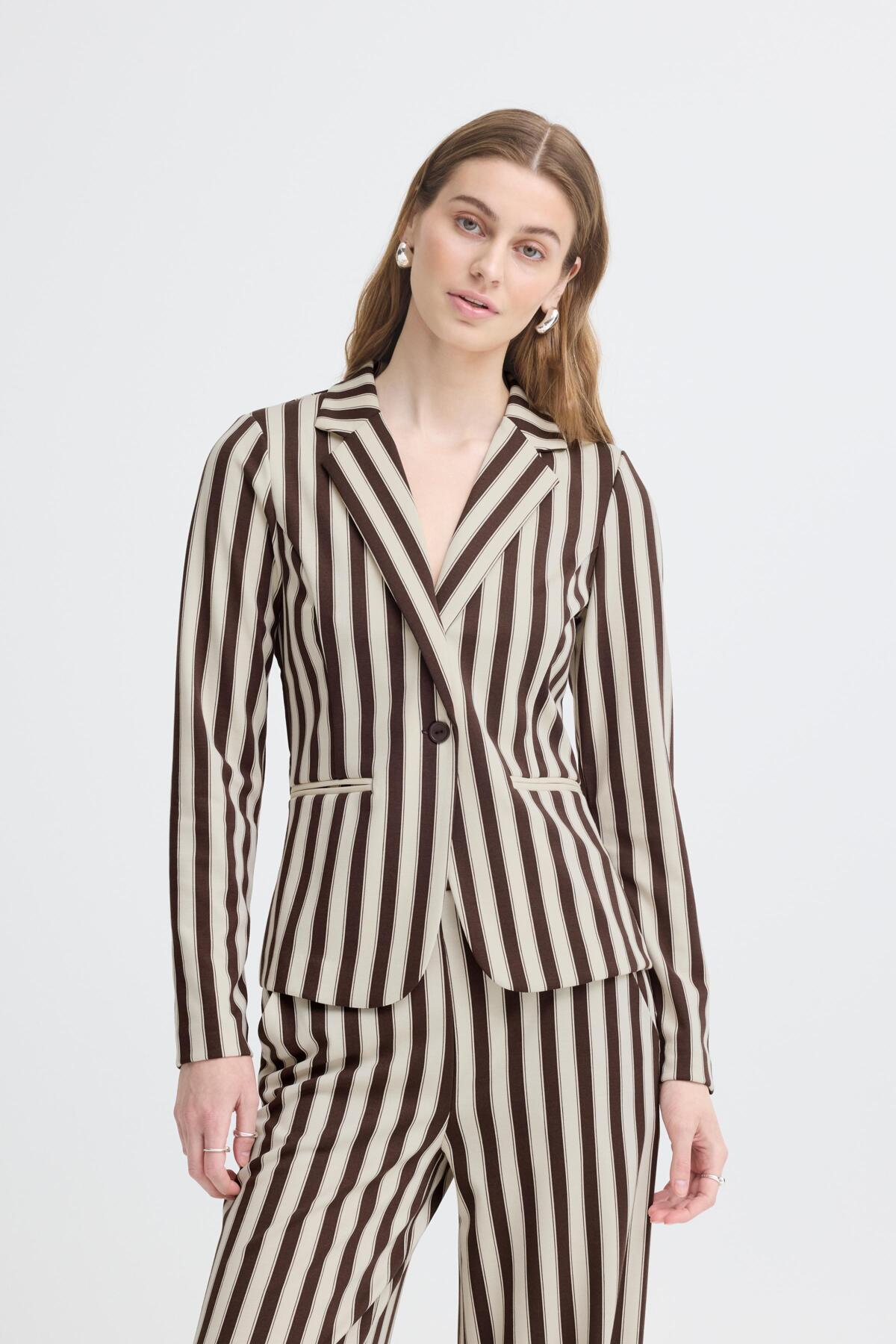 IHKATE PRINT BL33 CHICORY COFFEE STRIPE - 900014 - 20127110