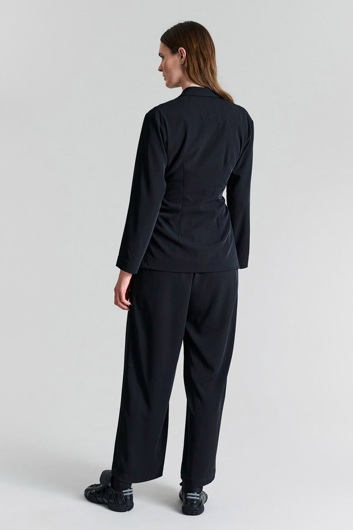 Ryoko jacka med bälte Black - 257-2441-5383