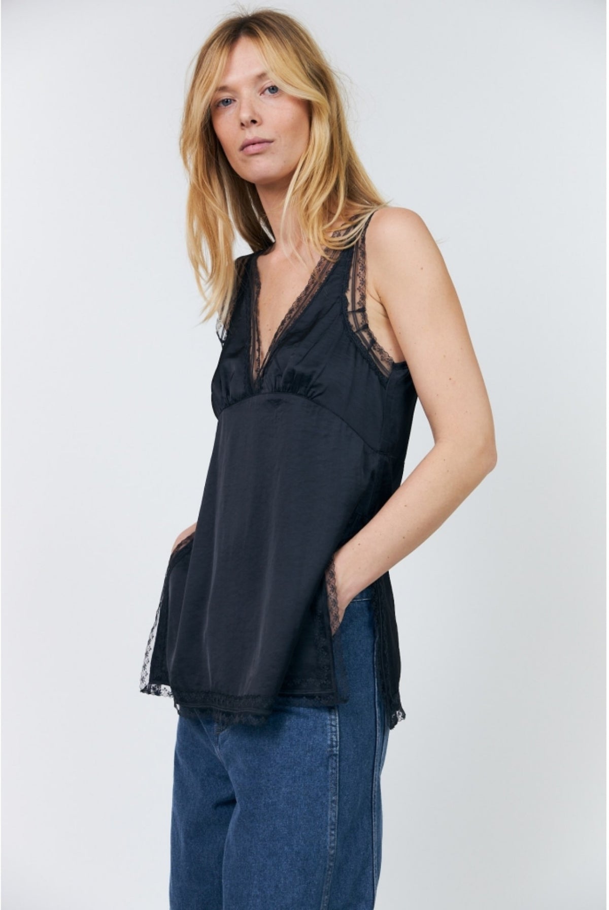 CainLL Top SL 18 Washed Black - 26469-1074