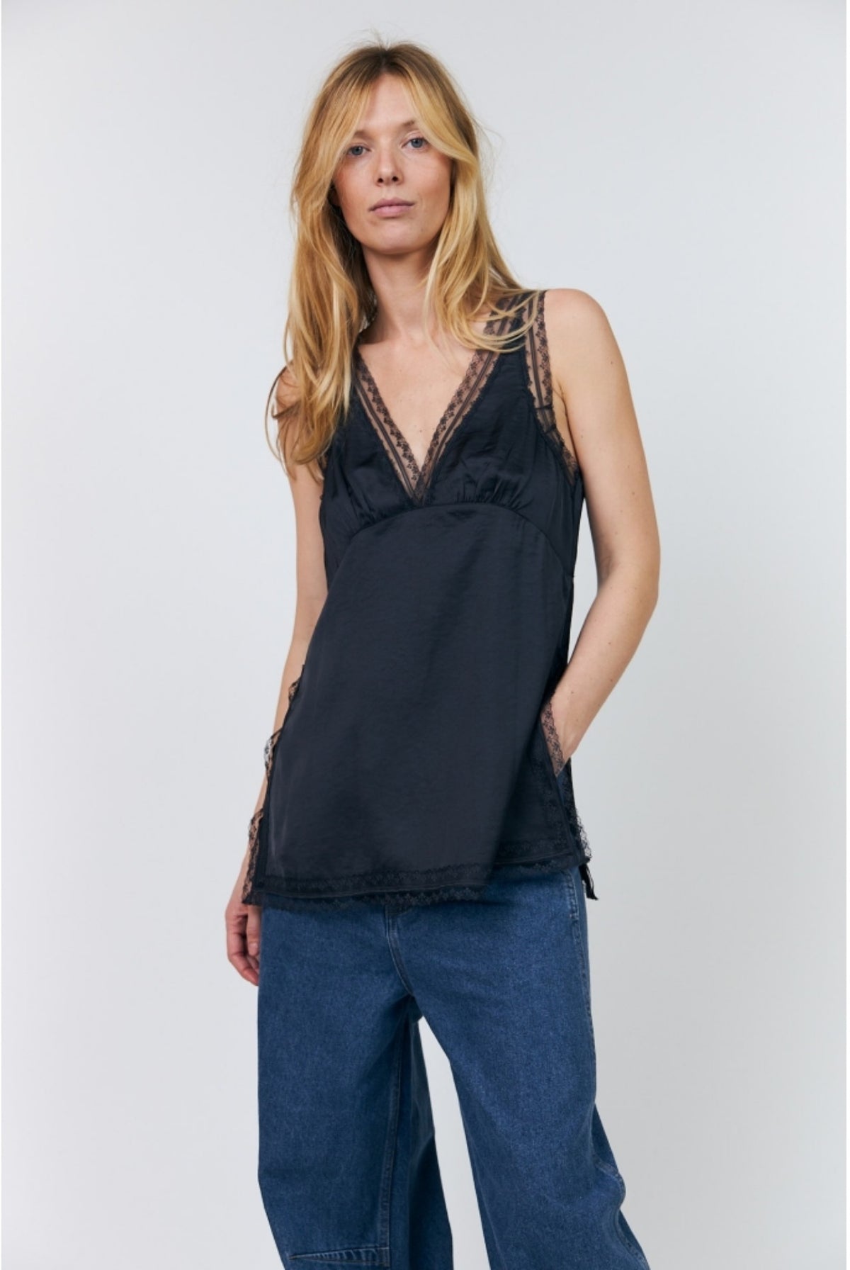 CainLL Top SL 18 Washed Black - 26469-1074