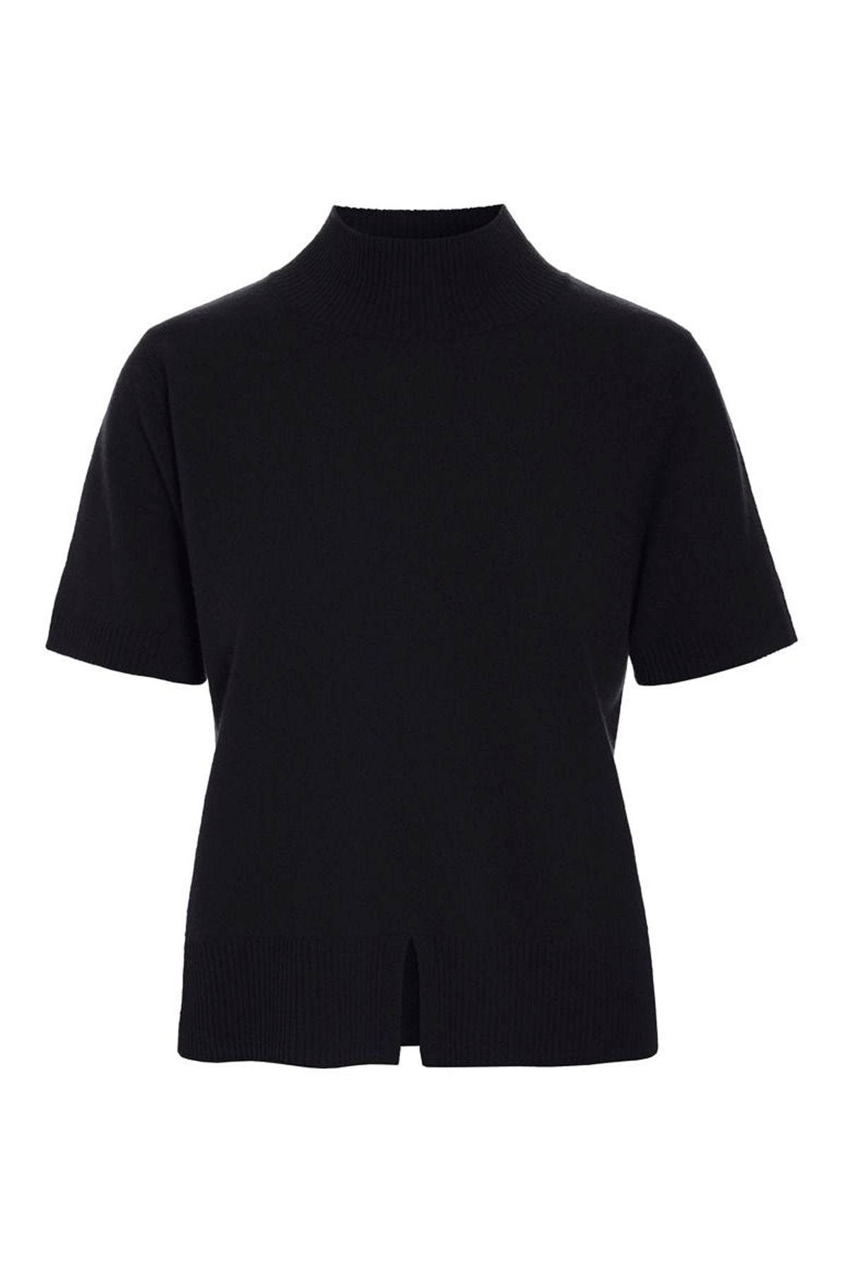 Kumo kashmir kortärmad blus Black - 266-1080-5886