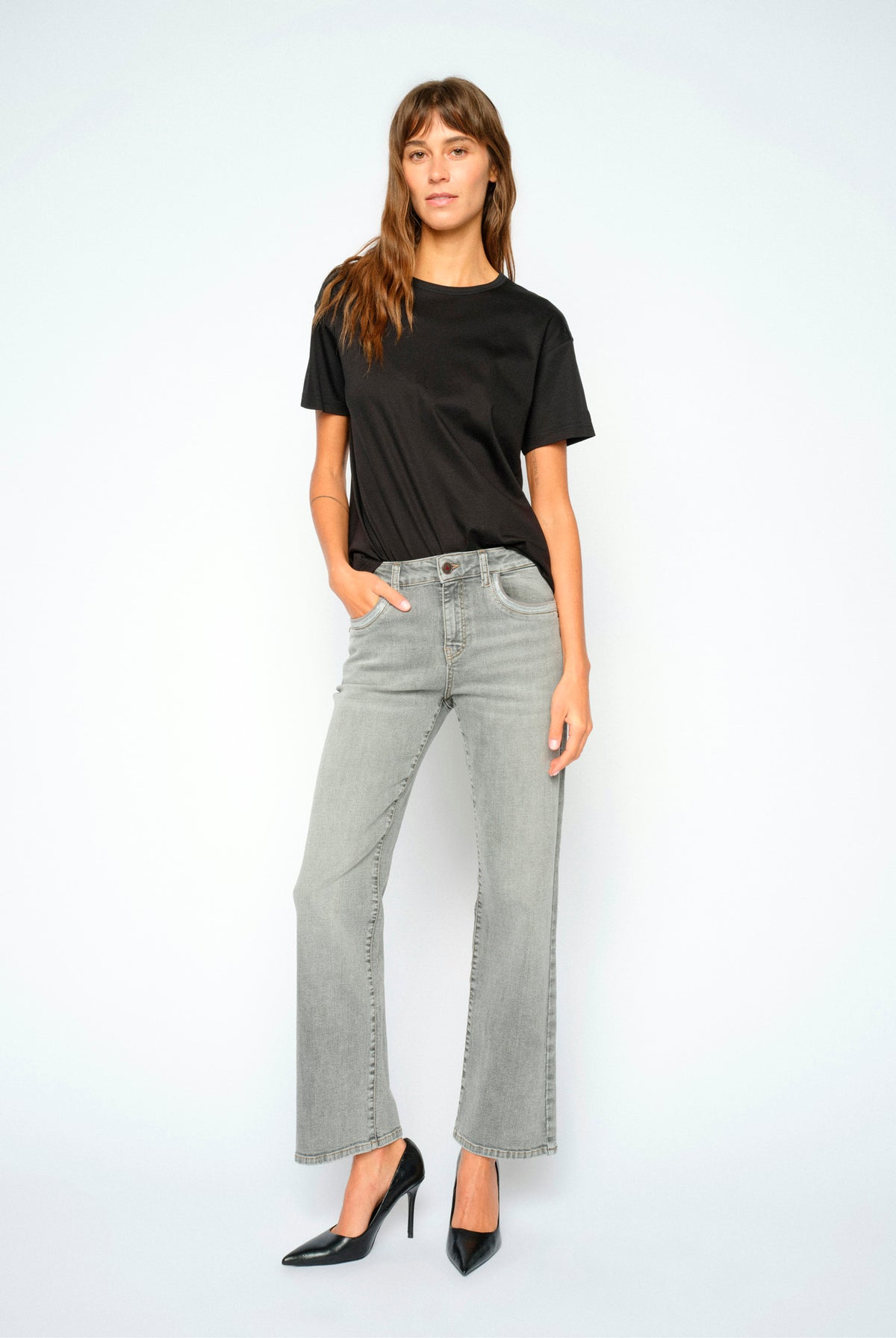 MMCecilia Perla Jeans Grå - 176390