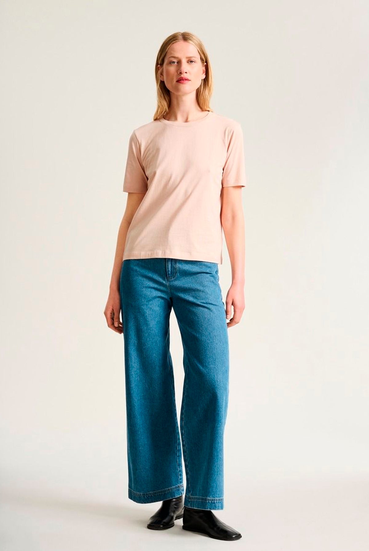 Osaka ekologisk bomulls-t-shirt DUSTY ROSE - 266-4075-3435