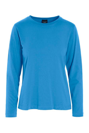 Osaka ekologisk bomullsblus Lake Blue - 266-4075-3436