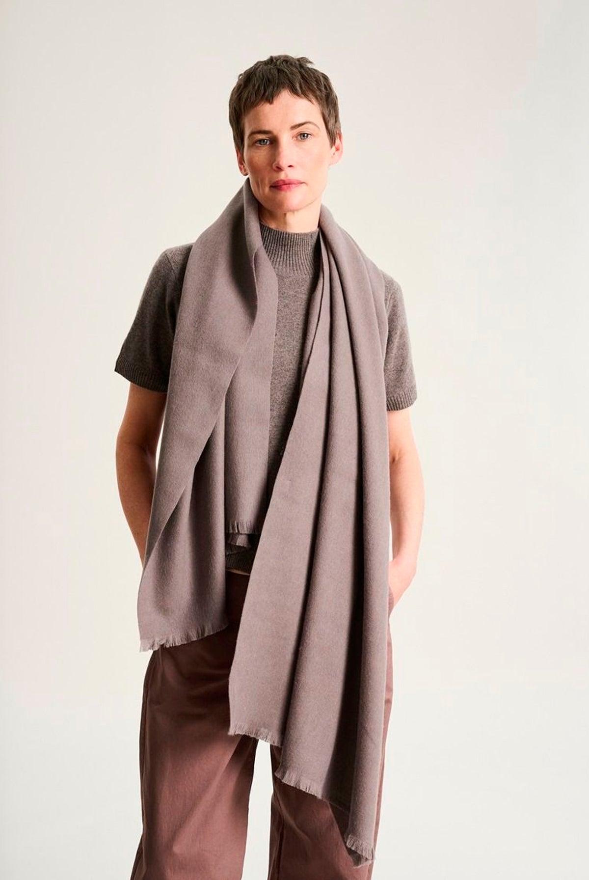 Block wool-halsduk SHARK MELANGE - 266-5118-5336