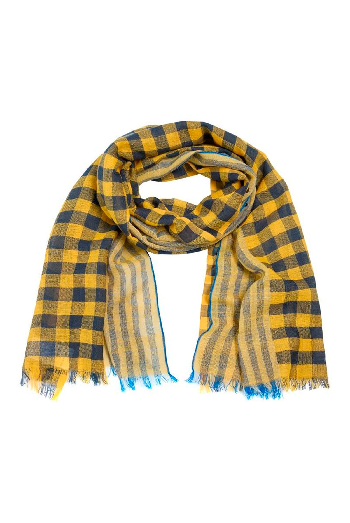 Checks n Stripes scarf HONEY CHECKS 'N STRIPES - 266-5128-6008