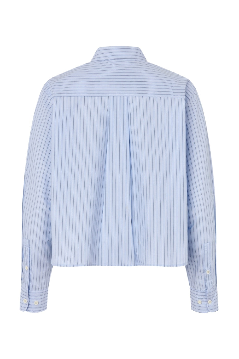 Marinall Cropped Shirt Ls Ljusblå - 26416-1023