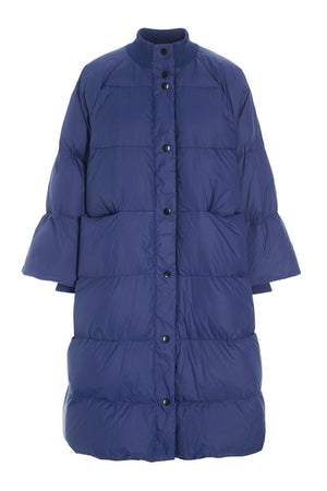 Fjäderdunjacka med knappar Twilight Blue - 257-2092-5437