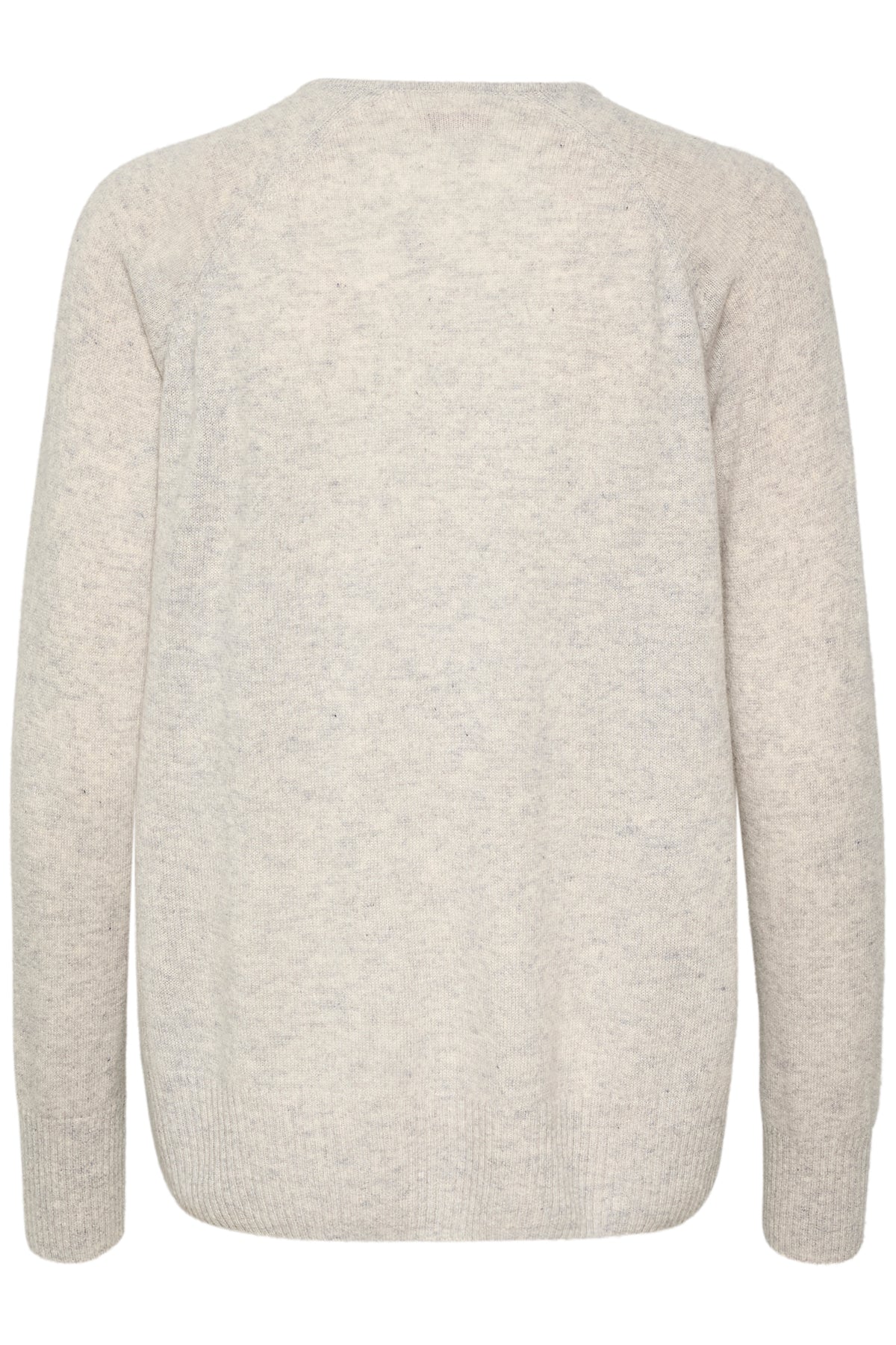 Lukka V-neck Pullover Premium New Light Grey Melange - 30104240