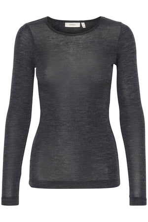 FangIW T-Shirt LS Granite Melange - 30106096