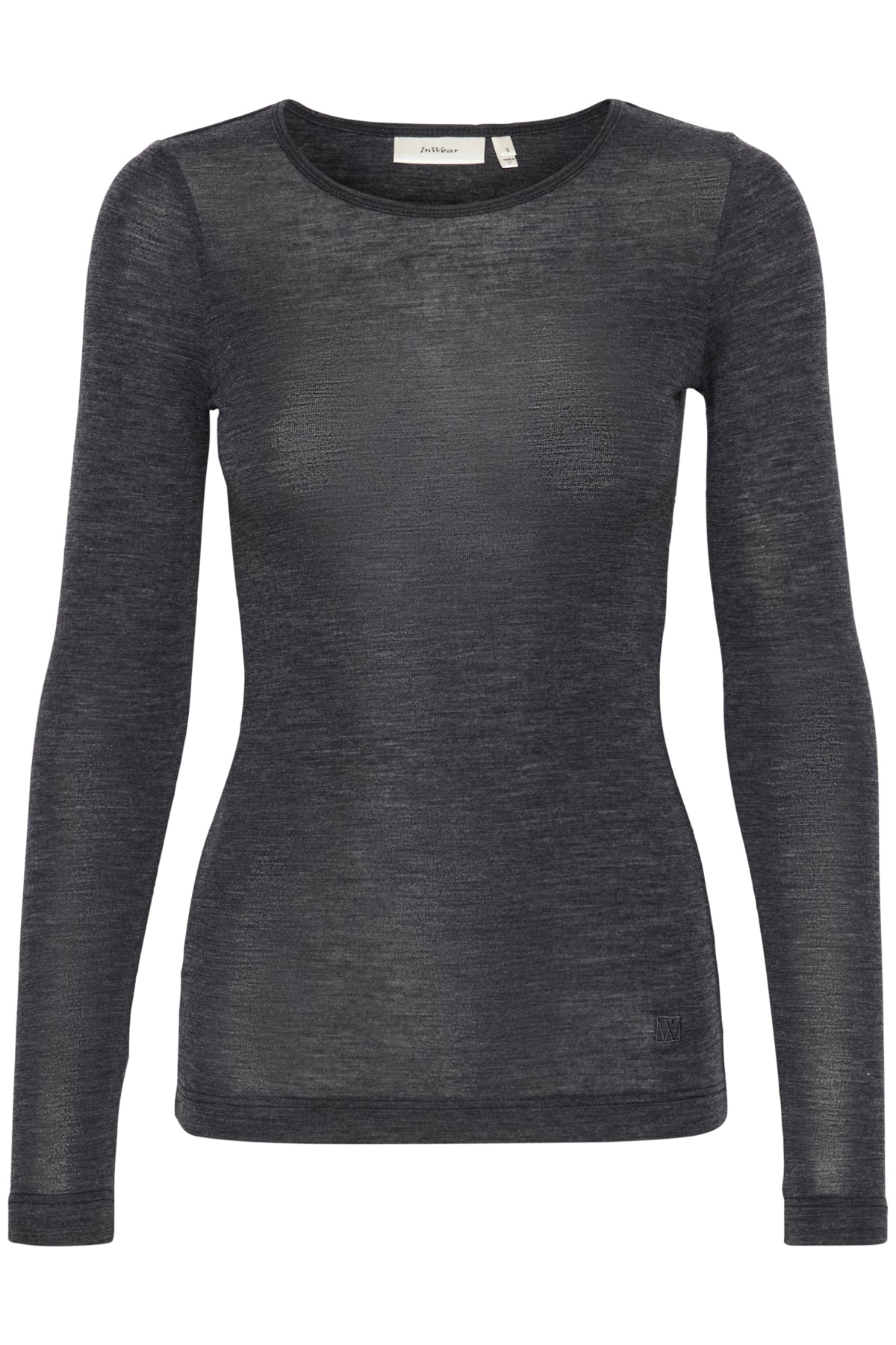FangIW T-Shirt LS Granite Melange - 30106096
