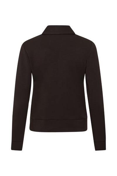 BecaIW Cardigan Chokladbrun - 191109 - 30106371 Thumbnail