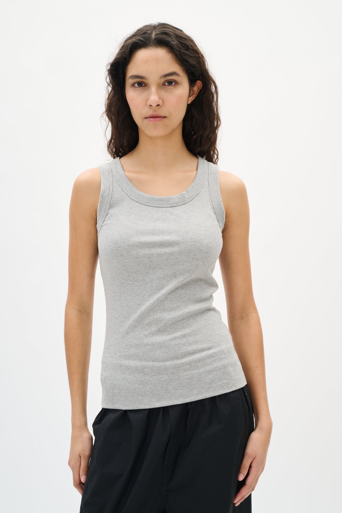 DagnaIW Melange Tank mellangrå melange - 30106863