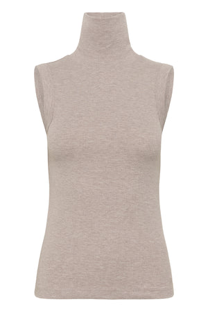 DagnaIW Melange Rollneck Top Chateau Gray Melange - 1545031 - 30107007