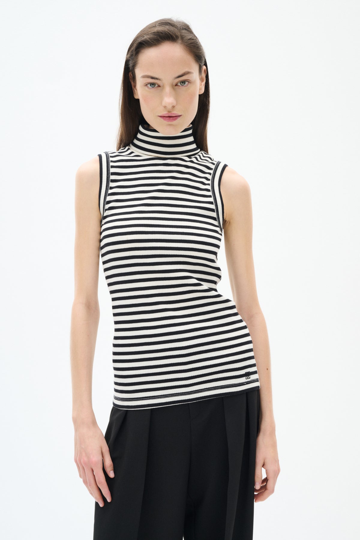DagnaIW Randig polotröja Svart / Whisper White - 30107271