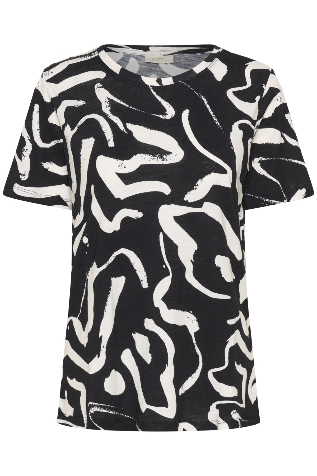 AlmaIW Print T-shirt BLACK ART STROKES 1 - 90000346 - 30108258