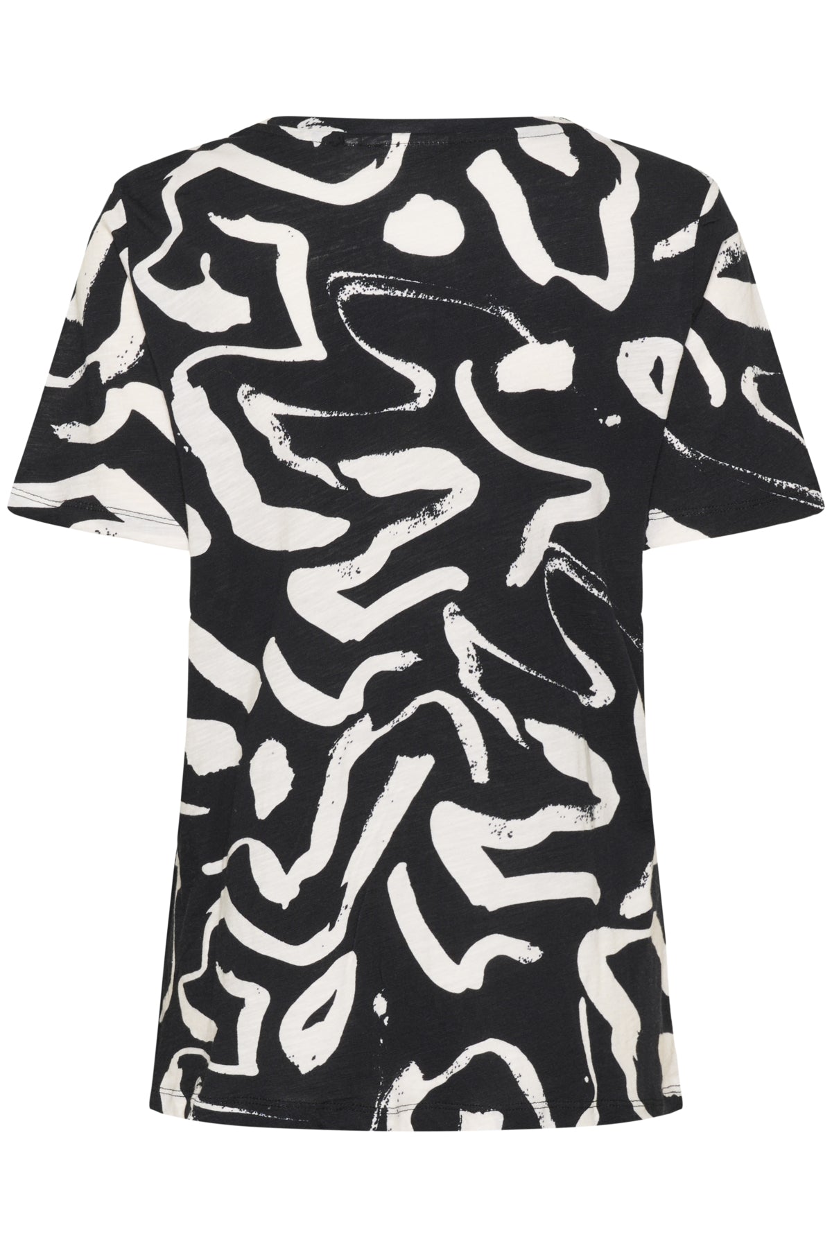 AlmaIW Print T-shirt BLACK ART STROKES 1 - 90000346 - 30108258