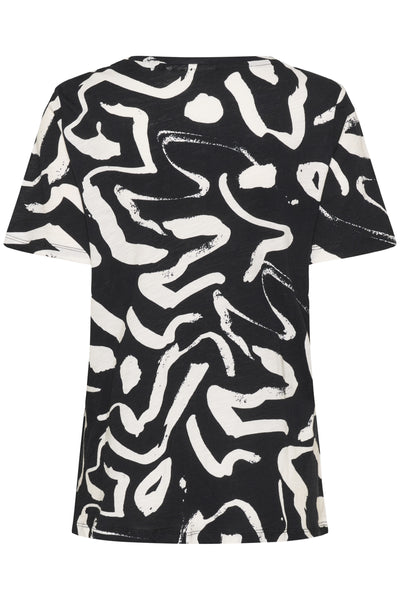 AlmaIW Print T-shirt BLACK ART STROKES 1 - 90000346 - 30108258 Thumbnail