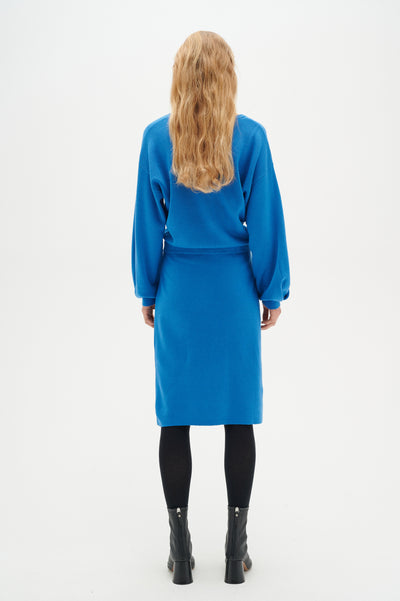 WanettaIW Ilze Oneck Dress Spring Blue - 30108891 Thumbnail