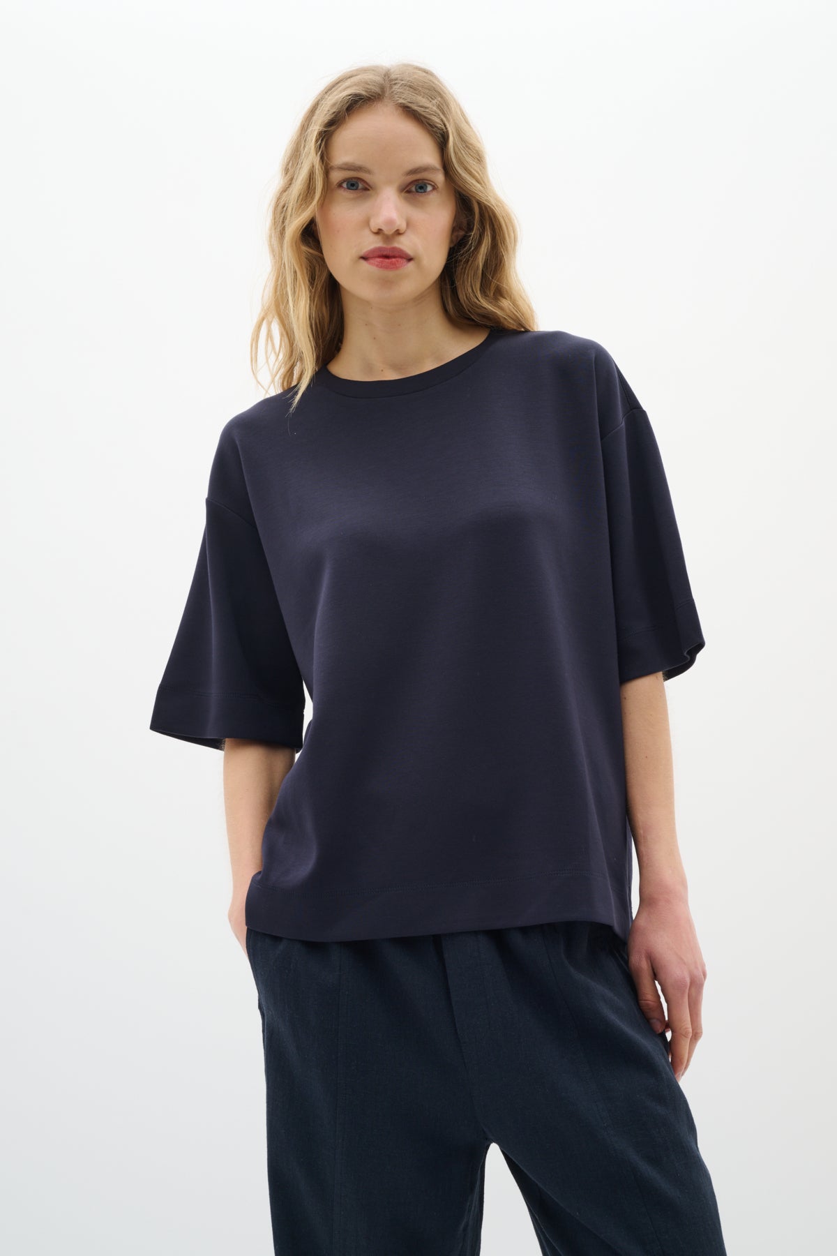 PannieIW Oversize T-shirt Marinblå - 30109225 - 30109225