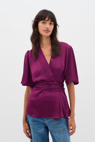 SendraIW Blus Plum Caspia - 192429 - 30110458 Thumbnail