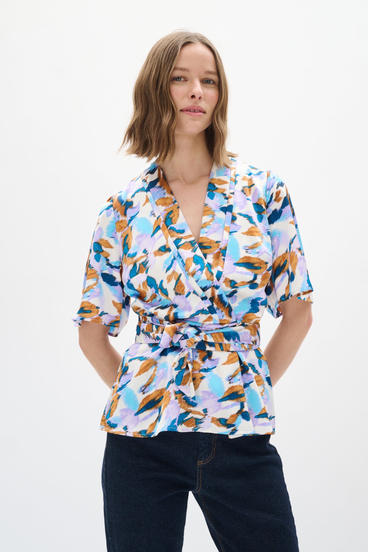 SendraIW Blouse Blurred Multi Color - 304290 - 30110458