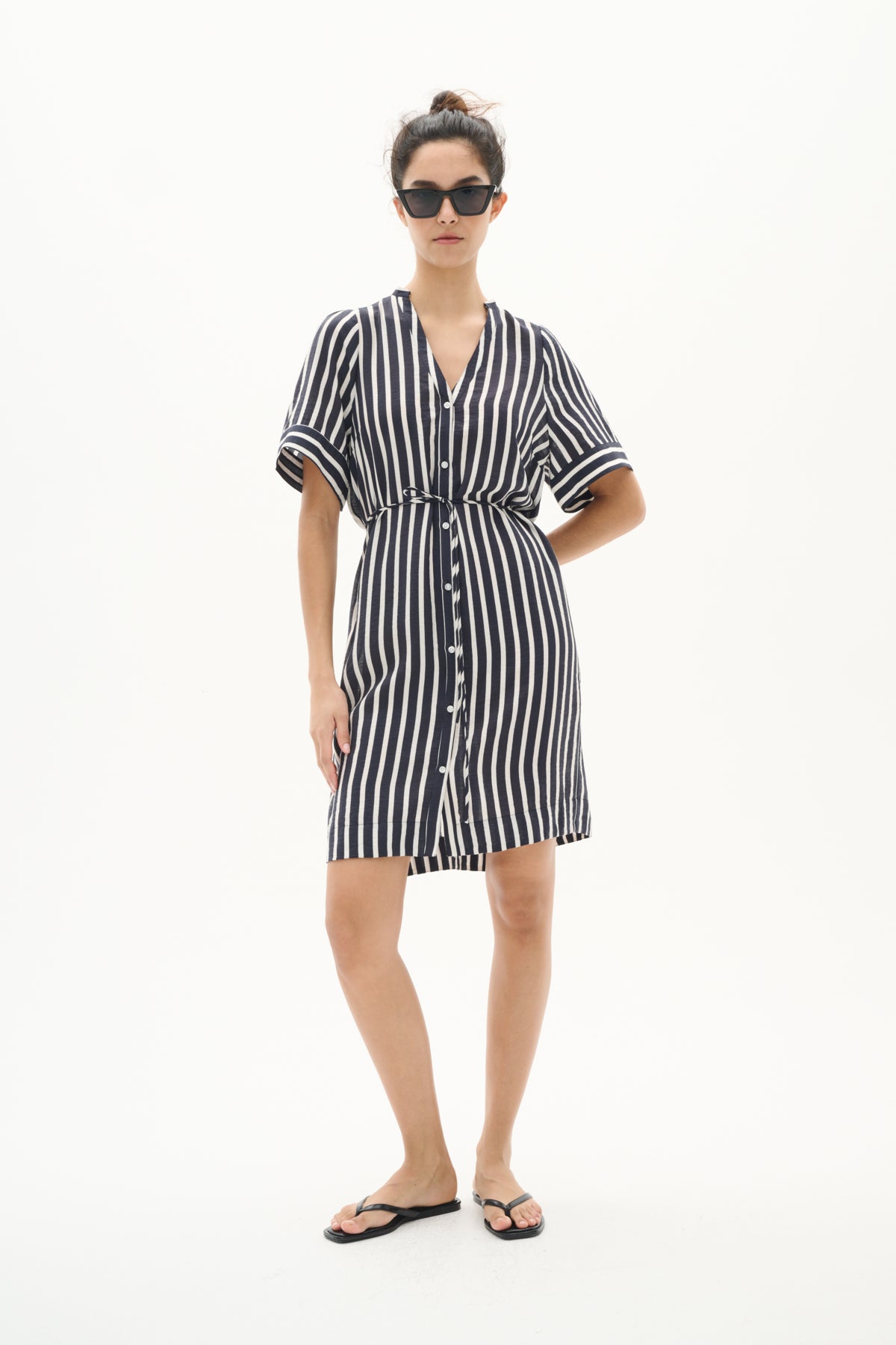 KilloIW Dress Marine Blue Stripe - 30110560