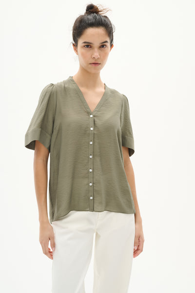 KilloIW Top Dusty Olive - 30110561 Thumbnail
