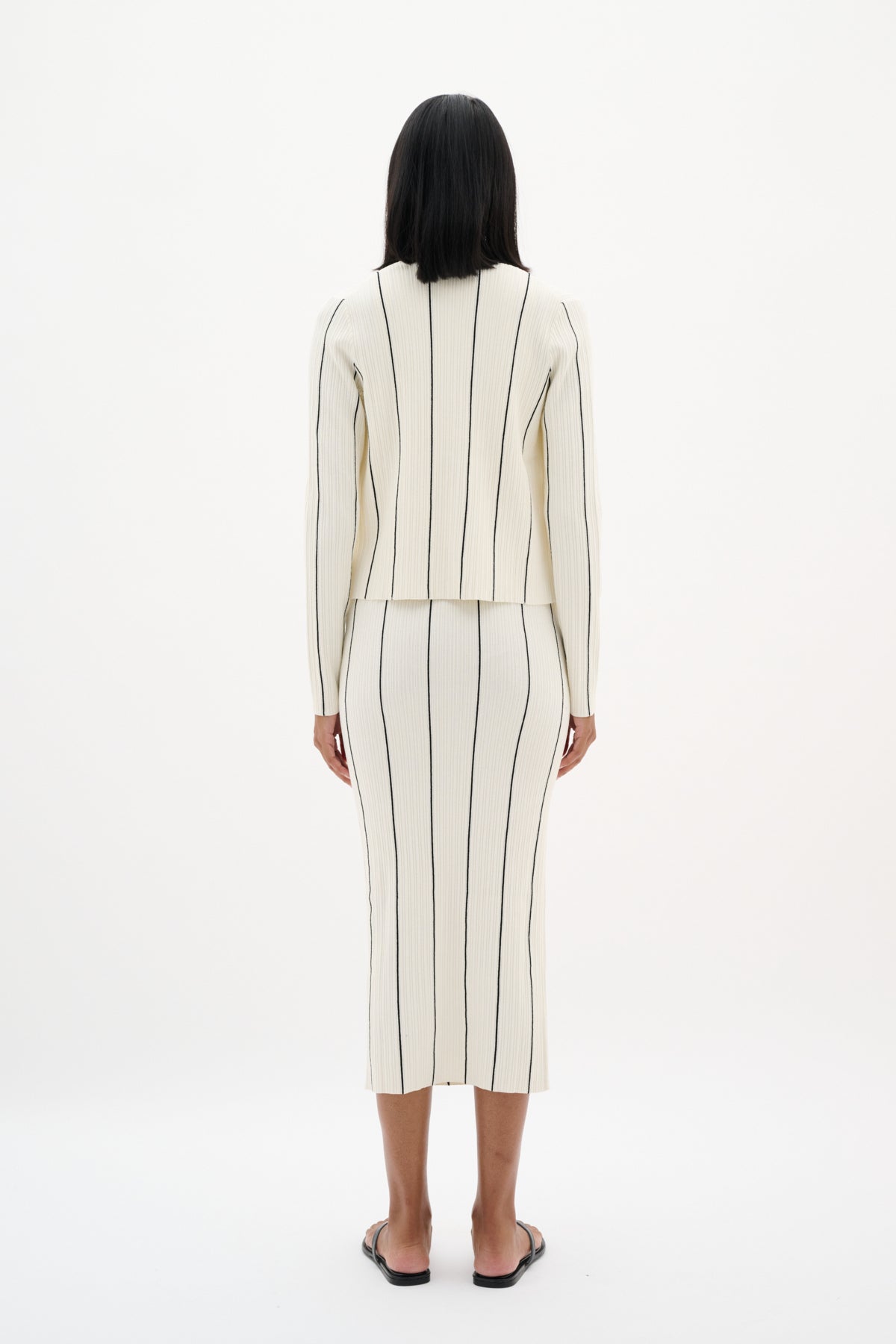 SaiaIW Dress Whisper White / Black - 30110573