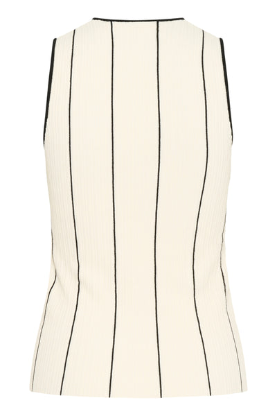 SaiaIW Tank Whisper White / Black - 30110574 Thumbnail