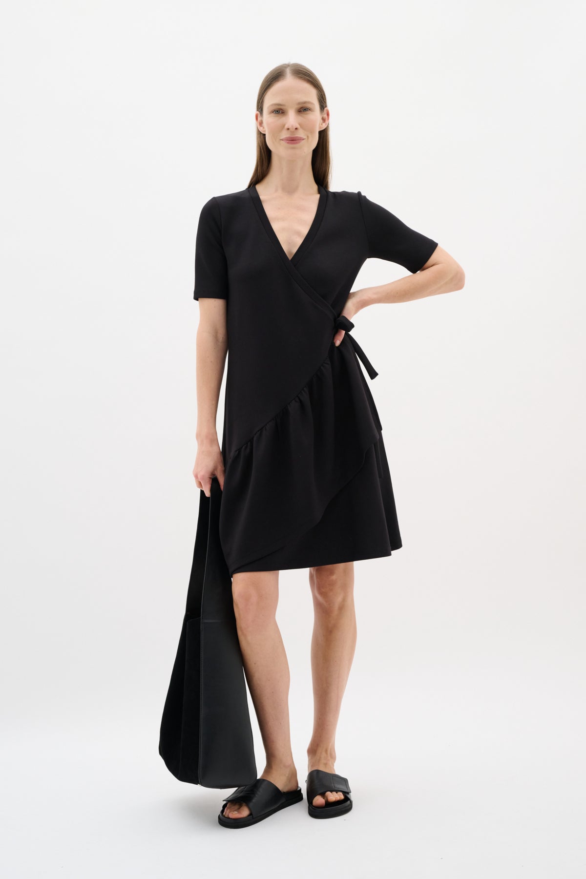 PariIW Vincent Wrap Dress Svart - 30110591