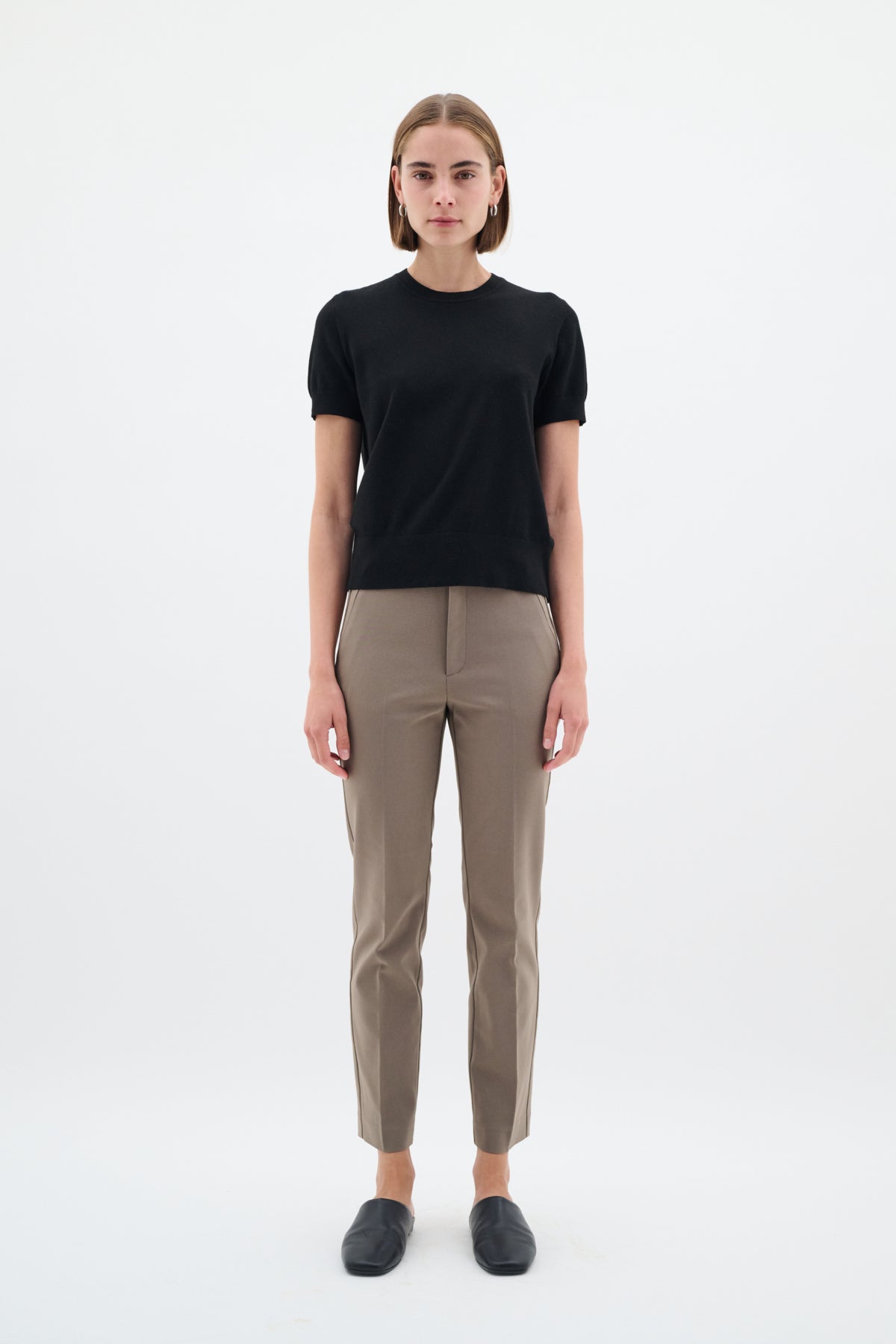 EmmyIW Slim Pant Sandy Grey - 181304 - 30110606
