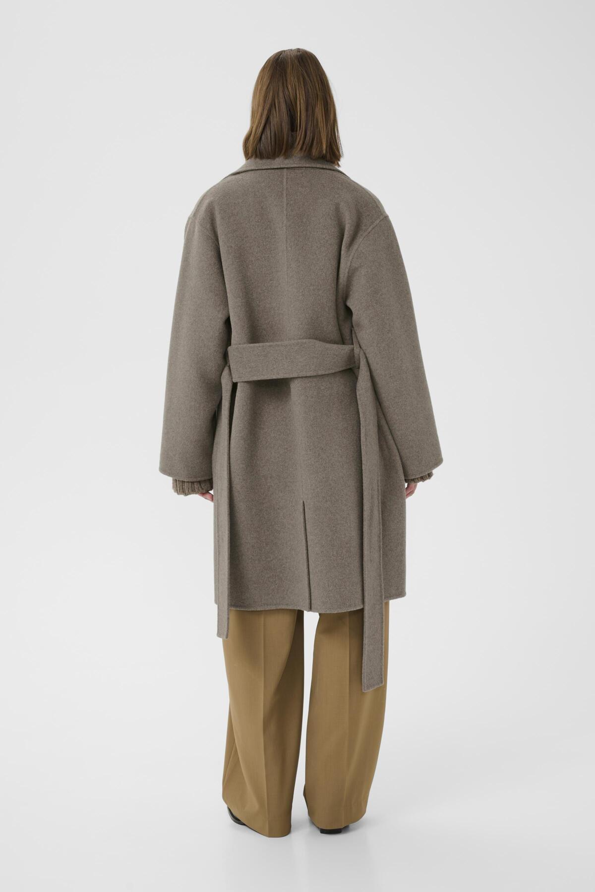 YillaIW Coat Sandy Grey Melange - 30110609