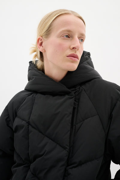 YazIW Short Coat Black - 30110619 Thumbnail