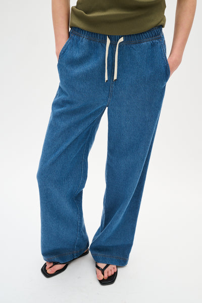 BallarizIW Pants Blue Denim - 30110629 Thumbnail