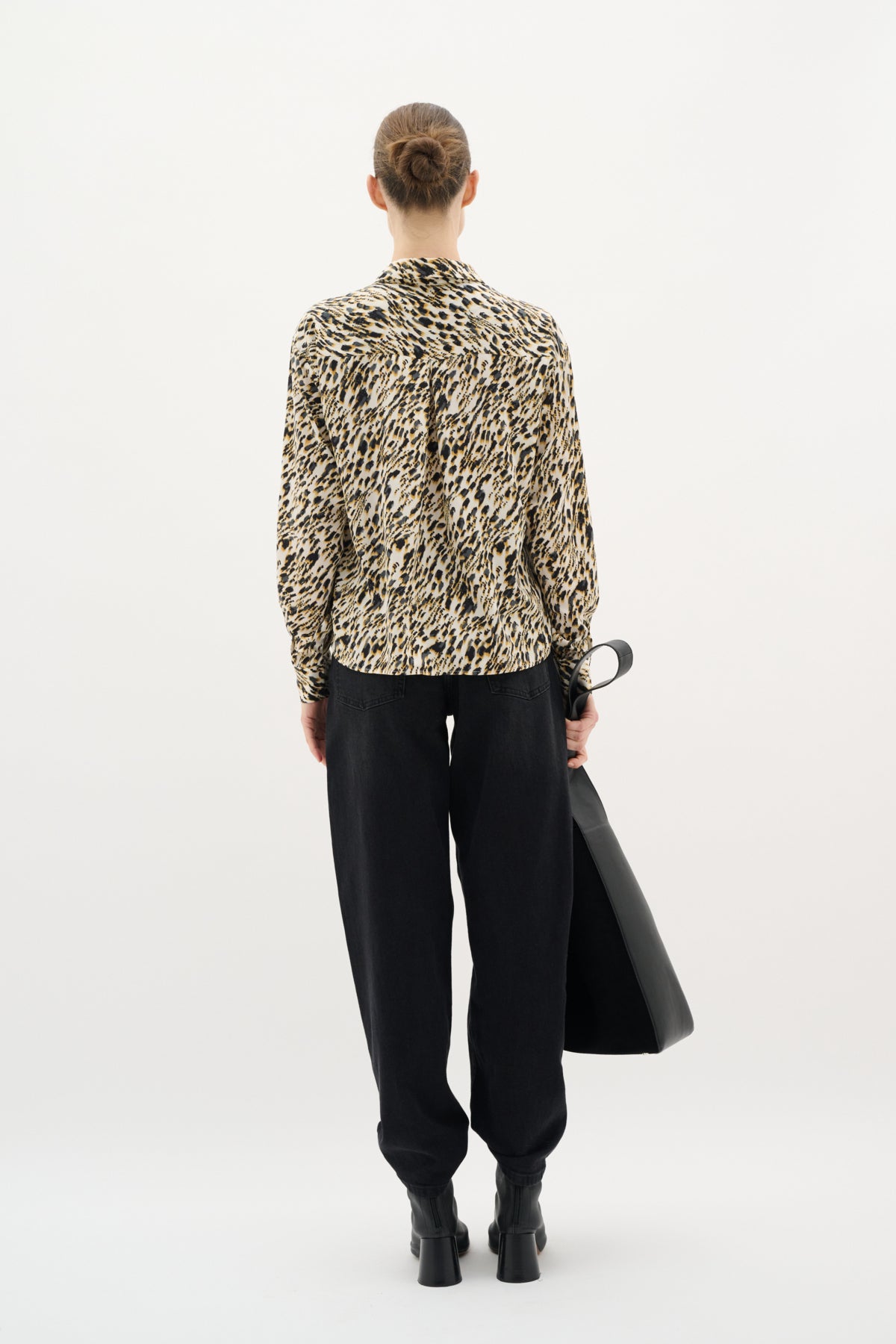 KinleyIW Tryckt Skjorta Strokey Small - 30110688